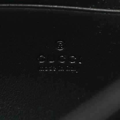 Gucci Calfskin Matelasse GG Marmont Chain Wallet Black 6 of 10