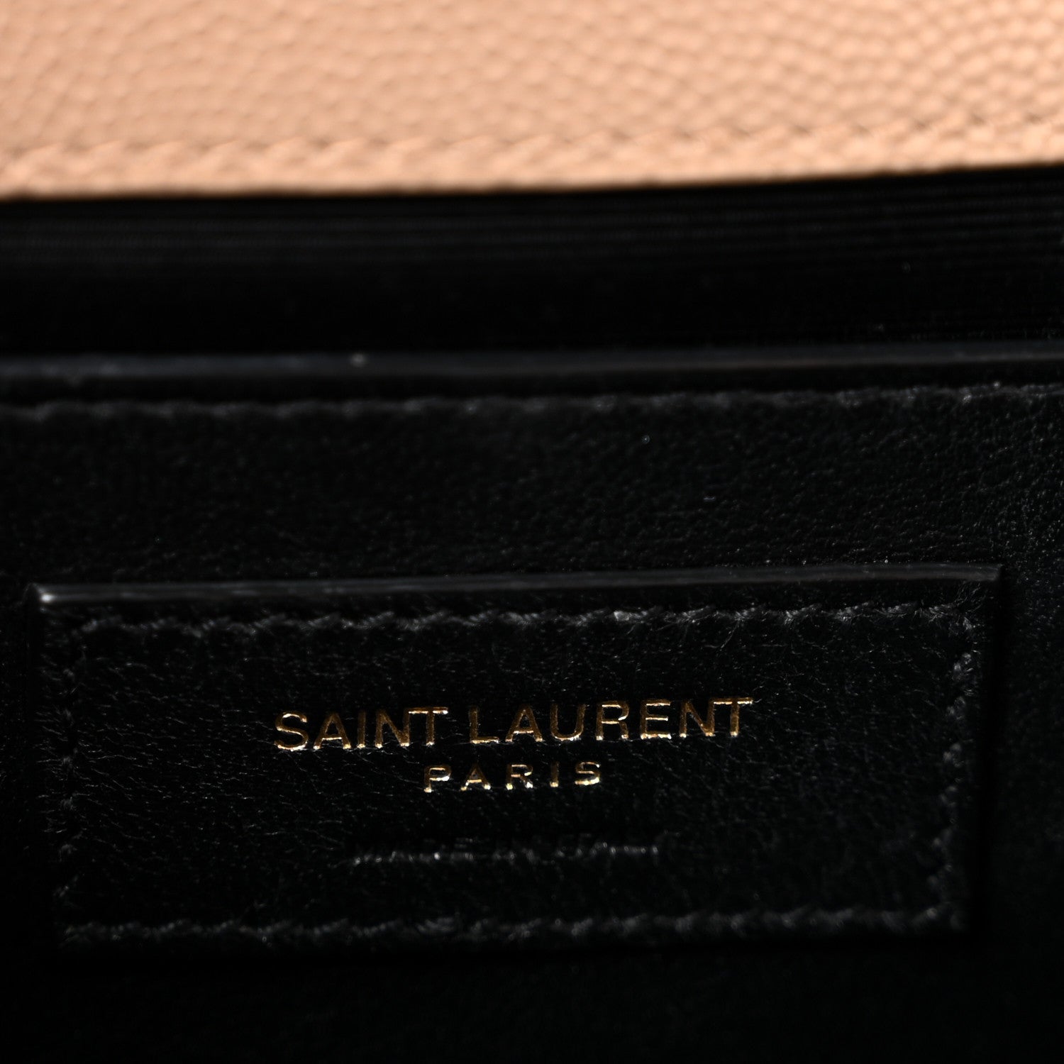 Saint Laurent Grain De Poudre Textured Mixed Matelasse Medium Triquilt Monogram Satchel Dark Beige 6 of 14