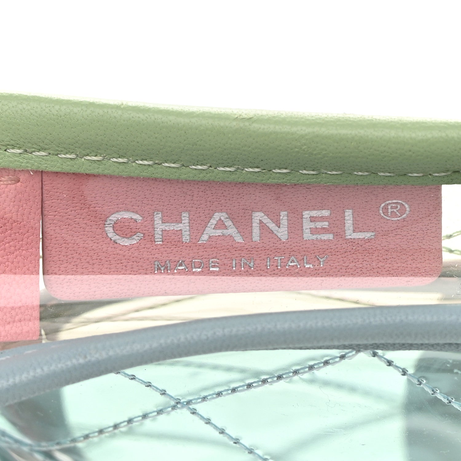 Chanel Lambskin PVC Quilted Mini Coco Splash Flap Blue Green 6 of 12