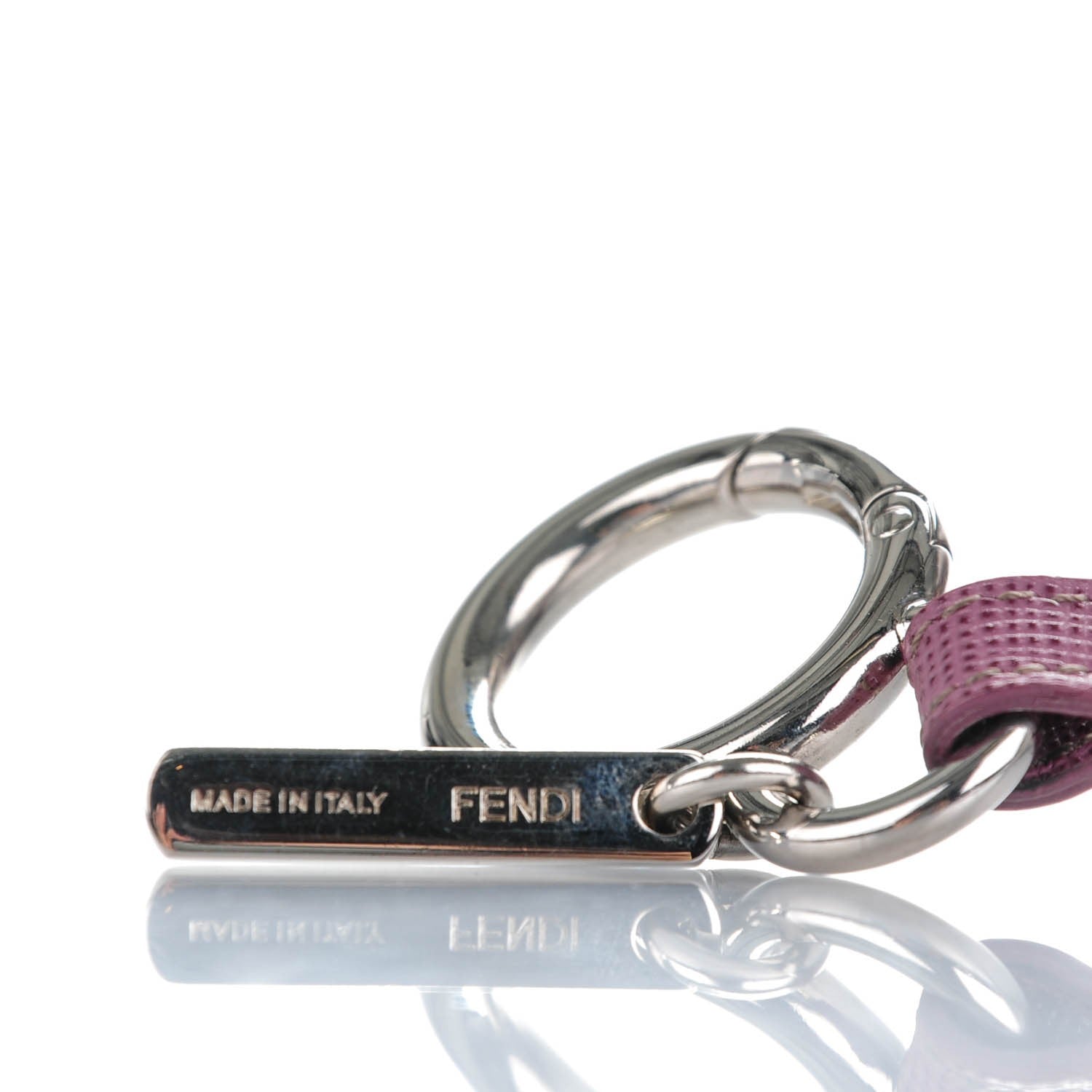 Fendi Fox Fur Jessy Jr Monster Bag Bug Charm Lilla Multicolor Perla 3 of 4
