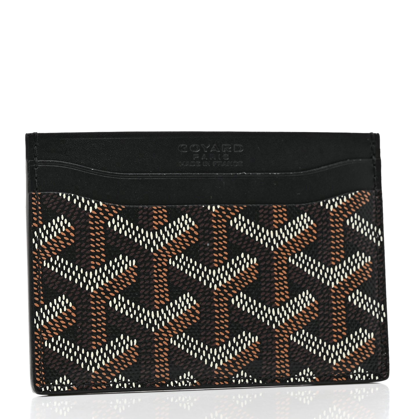 Goyardine Saint Sulpice Card Holder Black