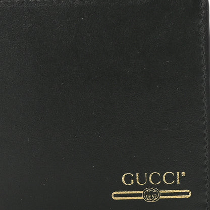 Gucci Plutone Calfskin Logo Bi-Fold Wallet Black 8 of 8