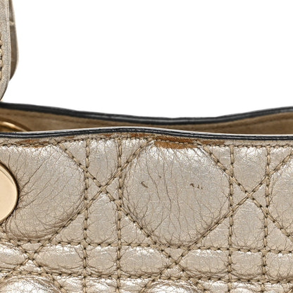 Christian Dior Metallic Grained Calfskin Cannage Medium Supple Lady Dior Gold 17 of 28