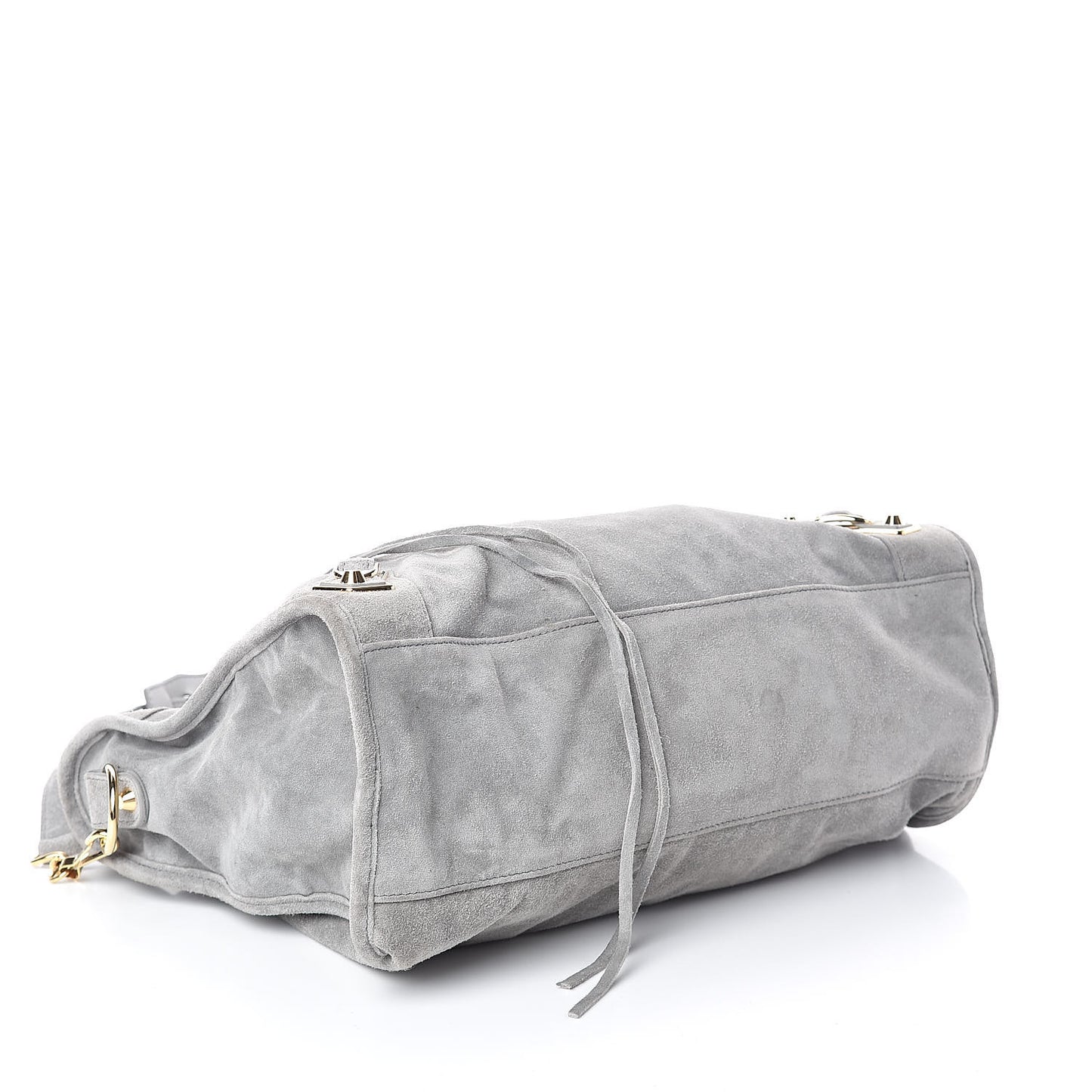 Baby Daim Suede Gold Metallic Edge Hardware S City Gris