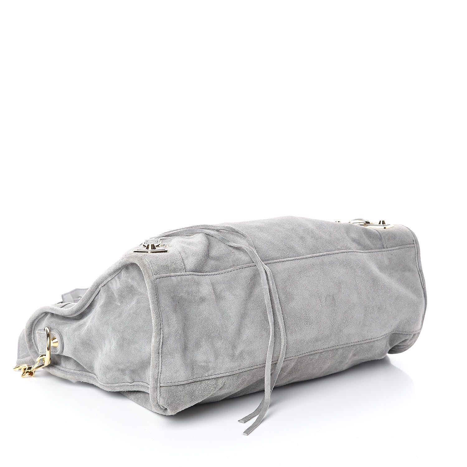 Balenciaga Baby Daim Suede Gold Metallic Edge Hardware S City Gris 4 of 9