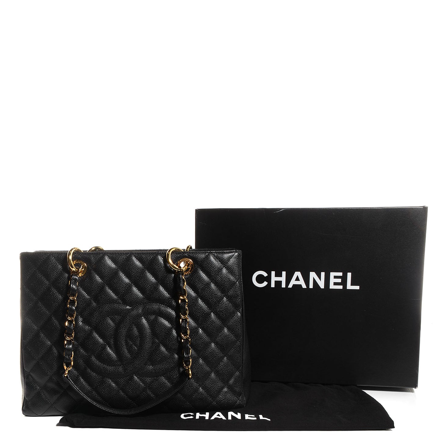 Caviar Grand Shopping Tote GST Black