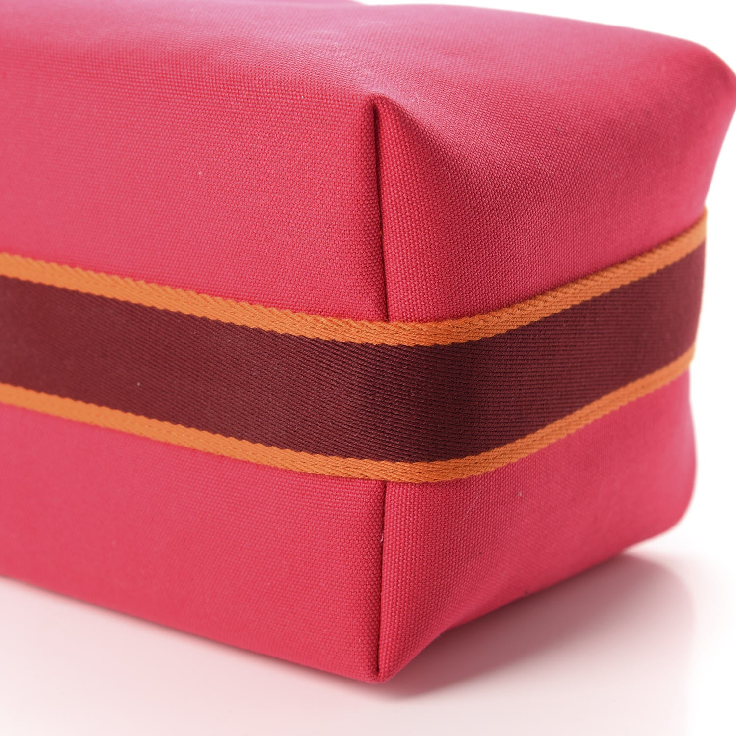 Hermes Canvas Large Bride-A-Brac Pouch Hibiscus 7 of 9