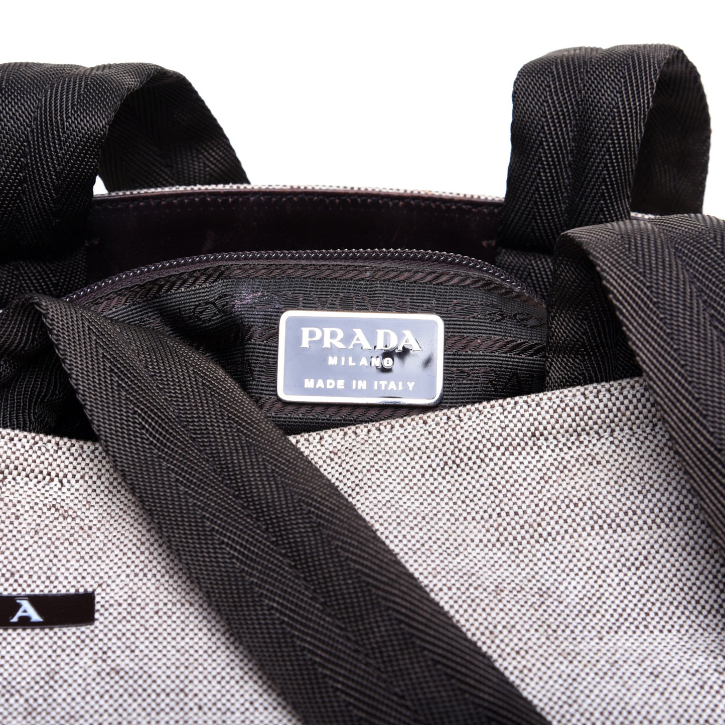 Canapa Jacquard Sport Shoulder Bag Naturale