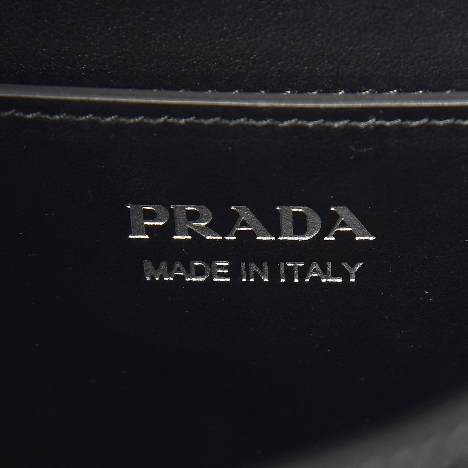 Prada Saffiano Cuir Calfskin Monochrome Envelope Flap Chain Shoulder Bag Black 8 of 11