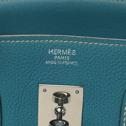 Hermes Togo Birkin 35 Blue Jean 6 of 17
