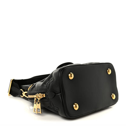 Louis Vuitton Calfskin Bubblegram Alma BB Black 4 of 9