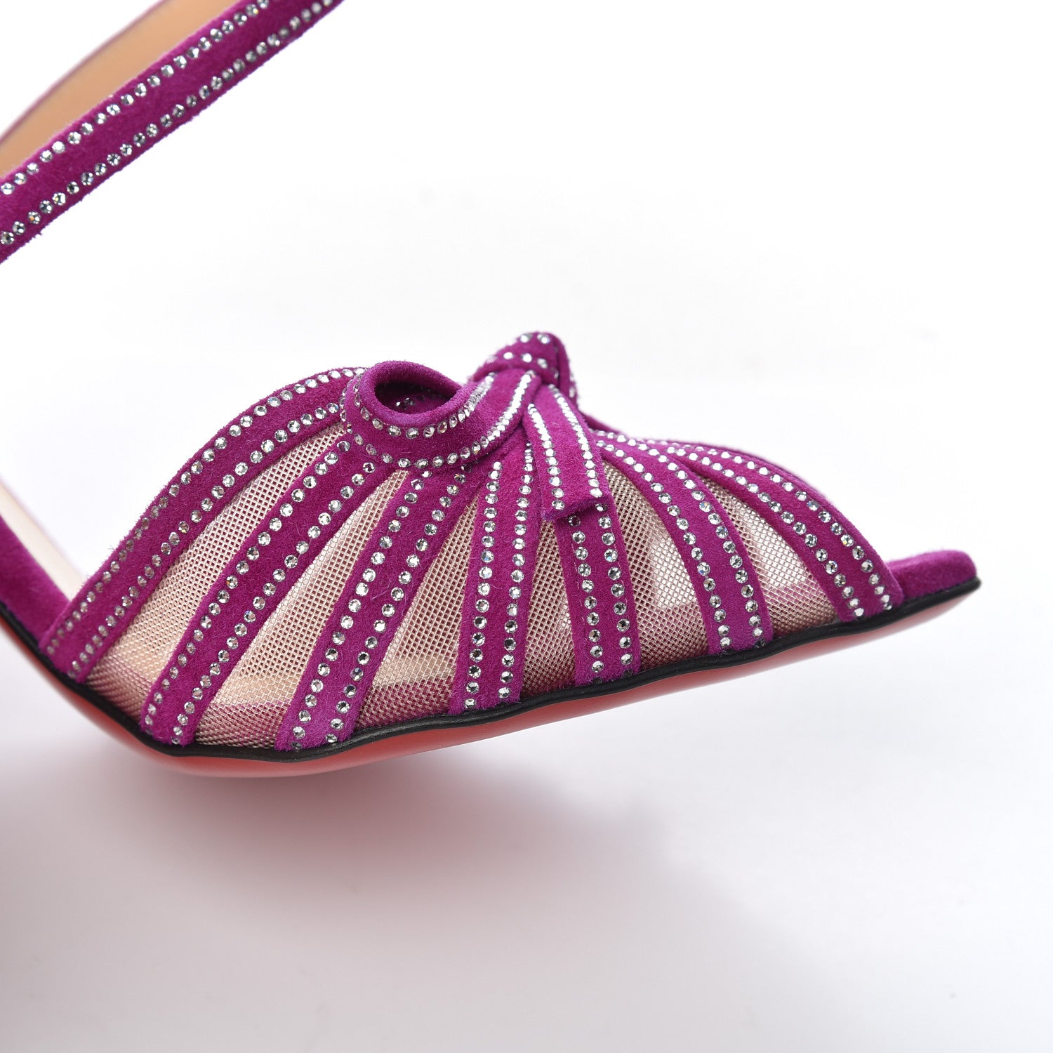 Christian Louboutin Rete Strass Araborda 100 Pumps 40 Richelieu 17 of 18
