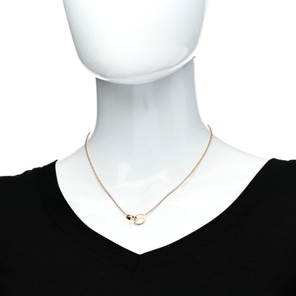 Cartier 18K Pink Gold Interlocking LOVE Necklace 2 of 6