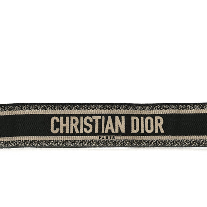 Christian Dior Canvas Embroidered Toile De Jouy Shoulder Strap Black 4 of 10