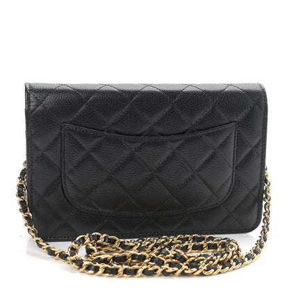 Chanel Caviar Quilted Wallet On Chain WOC Black 3 of 11