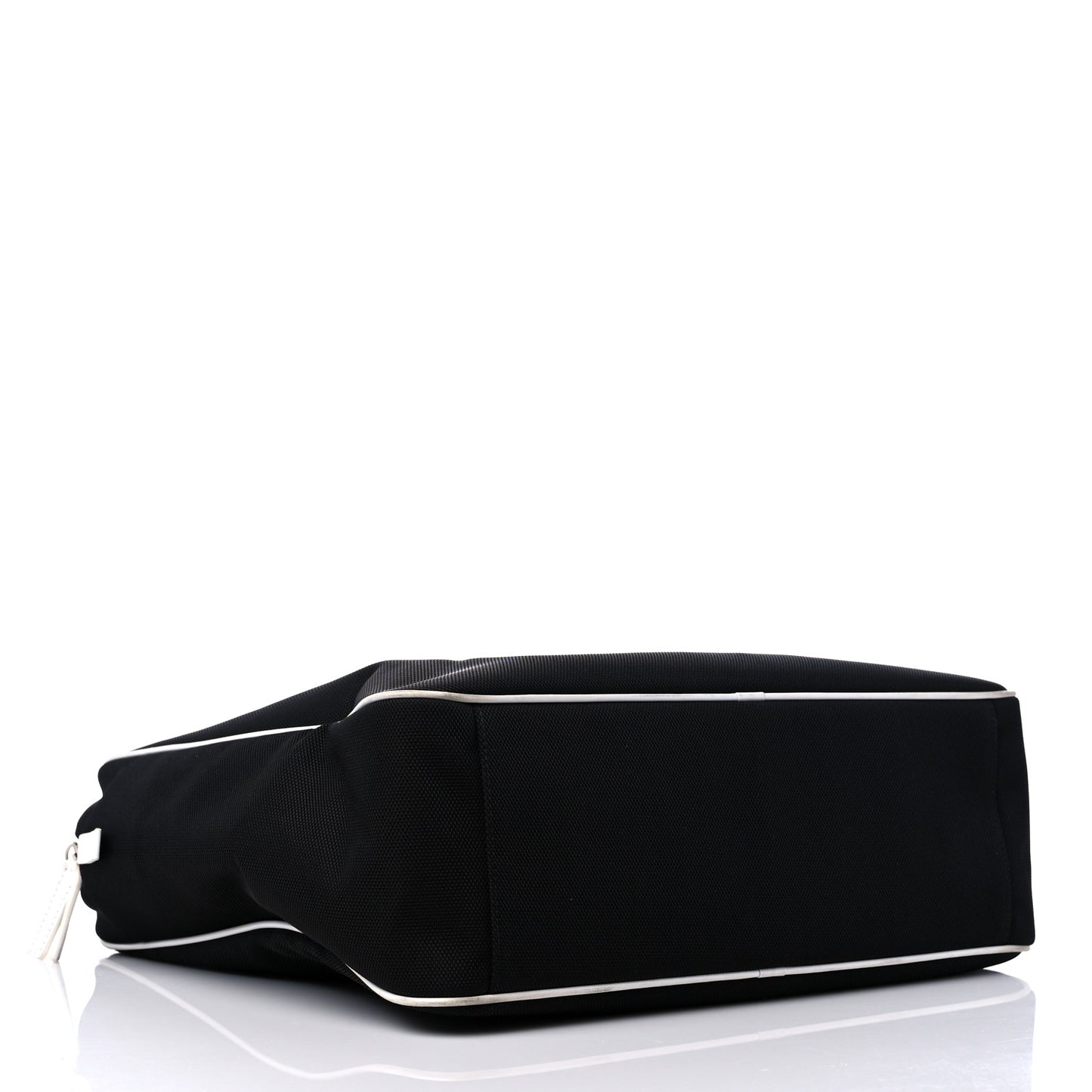 Canvas Rubber Airlines Large Zip Shopping Tote Black White Red