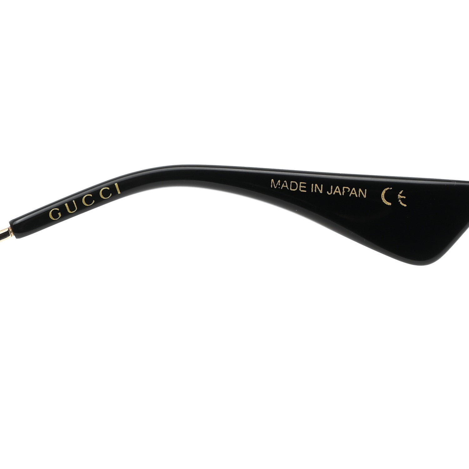 Gucci Metal Rectangular Frame Sunglasses GG0414S Gold Multicolor 6 of 7