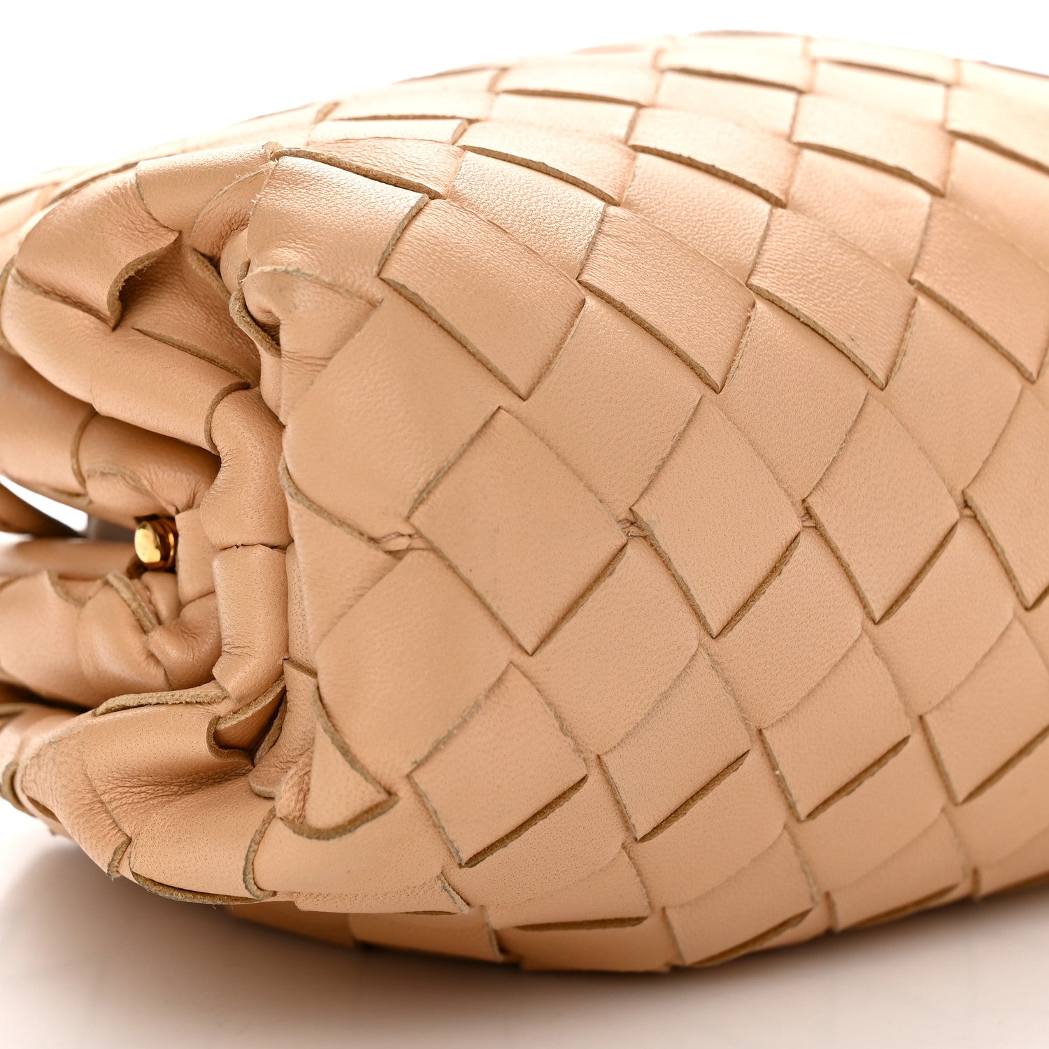 Bottega Veneta Nappa Intrecciato The Mini Pouch Almond 10 of 11