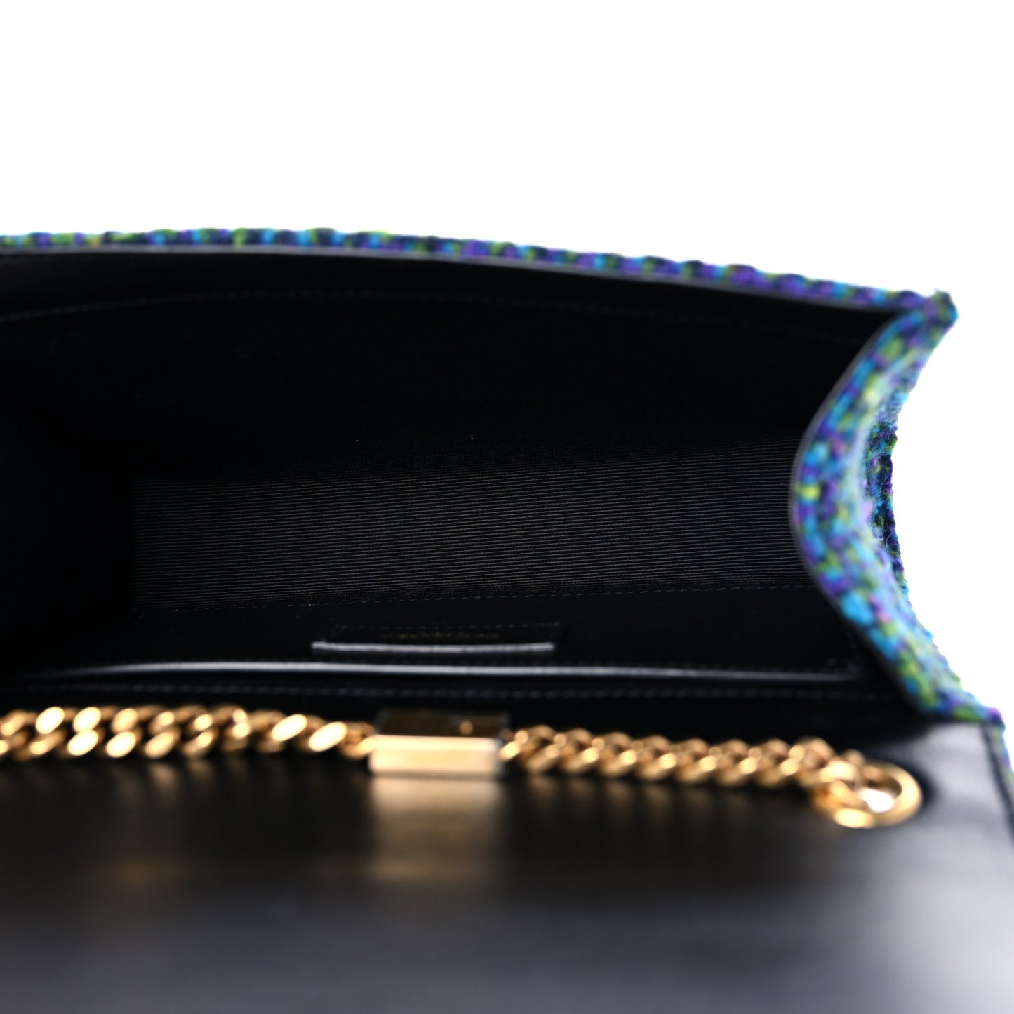 Tweed Small Monogram Kate Satchel Multicolor