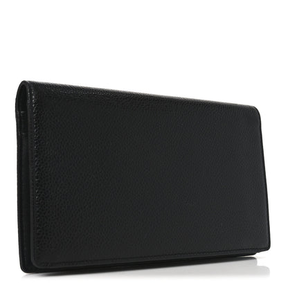 Chanel Caviar Timeless CC Yen Wallet Black 3 of 8