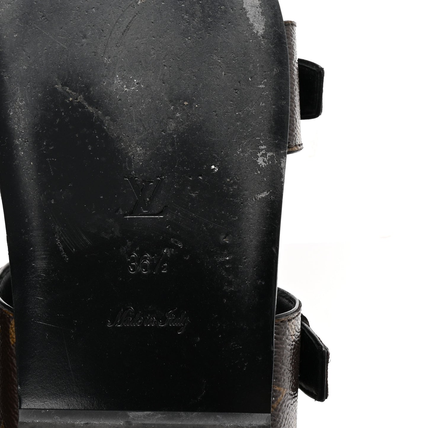 Monogram Bom Dia Mule Sandals 36.5 Black