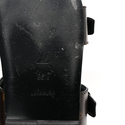 Louis Vuitton Monogram Bom Dia Mule Sandals 36.5 Black 7 of 10