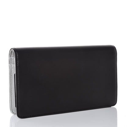 Chanel Lambskin Timeless CC Yen Wallet Black Silver 3 of 9