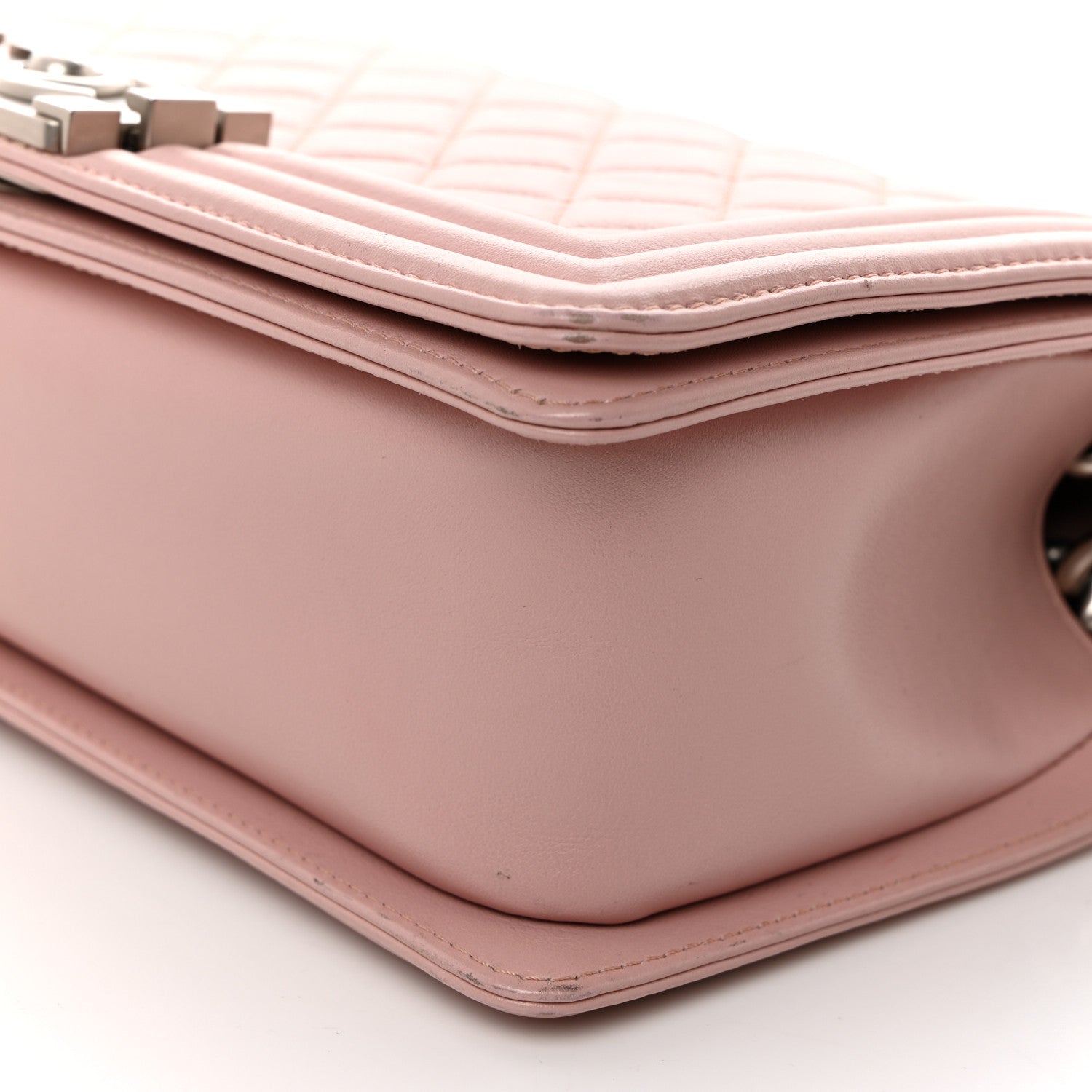 Chanel Calfskin Quilted Medium Boy Flap Light Pink 10 of 14