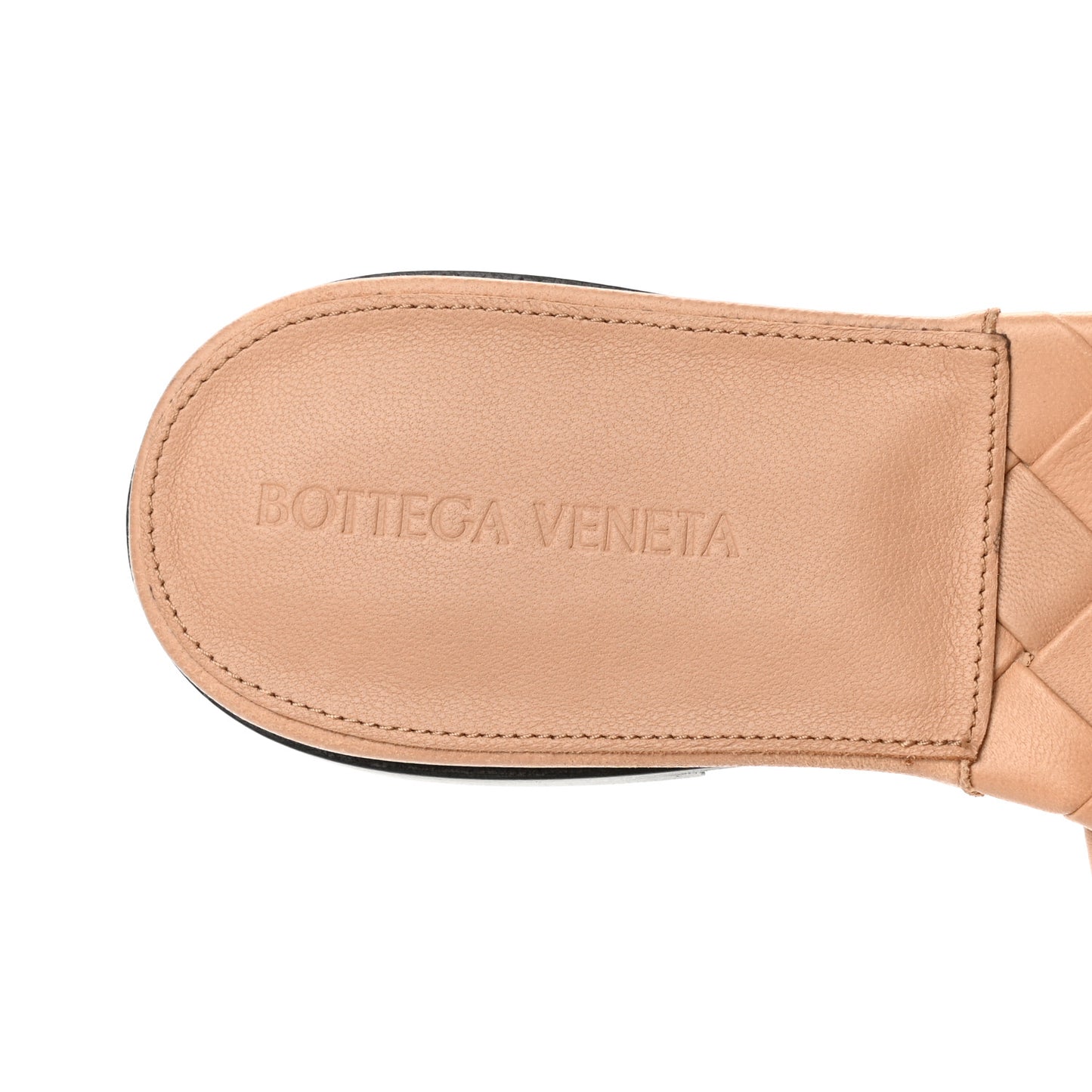 Nappa Maxi Intrecciato Lido Flat Sandals 38 Slipper