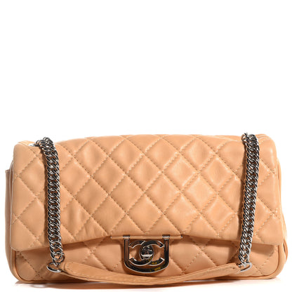 Chanel Lambskin Icons Secret Label Jumbo Flap Beige 1 of 7
