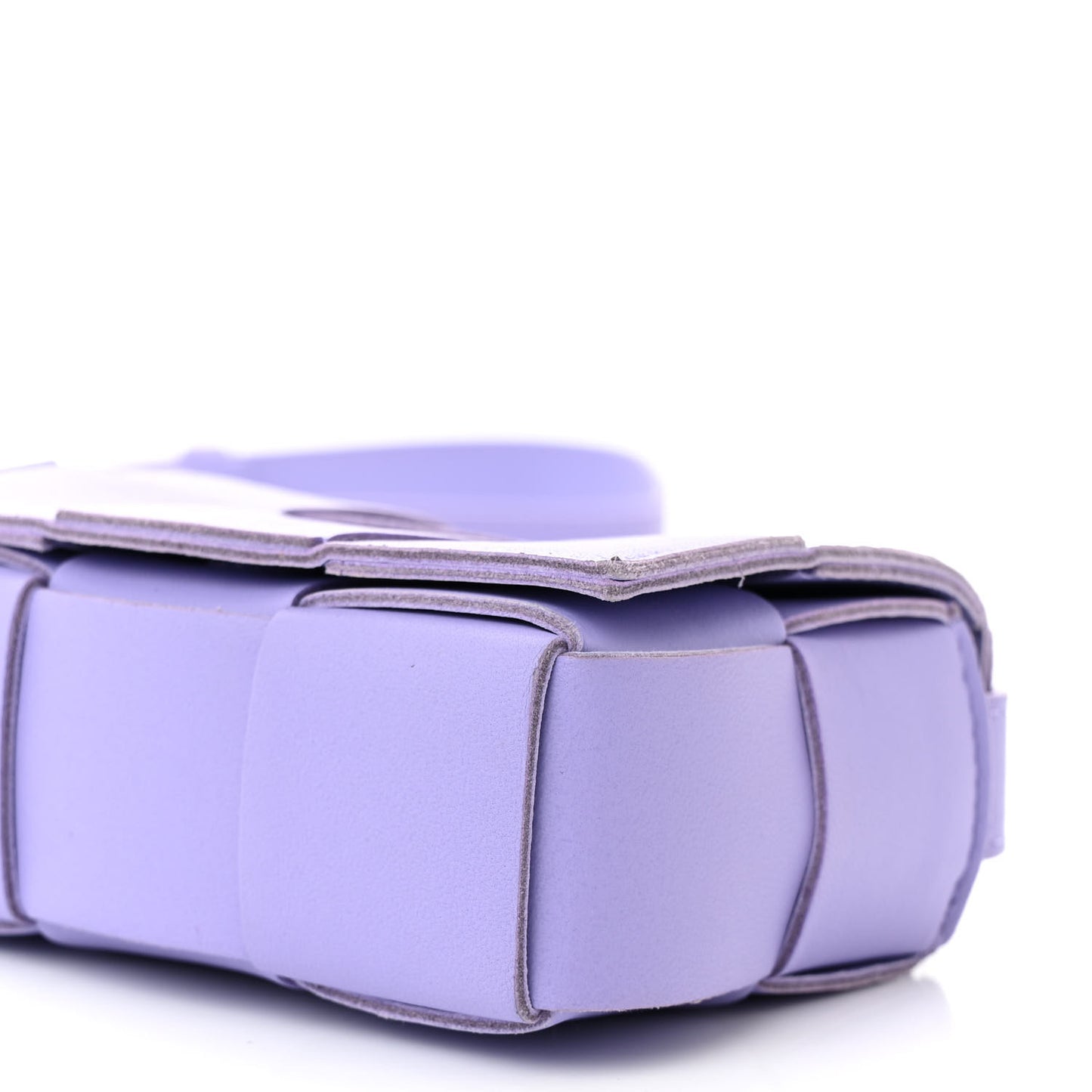 Lambskin Maxi Intrecciato Extra Mini Cassette Crossbody Bag Wisteria