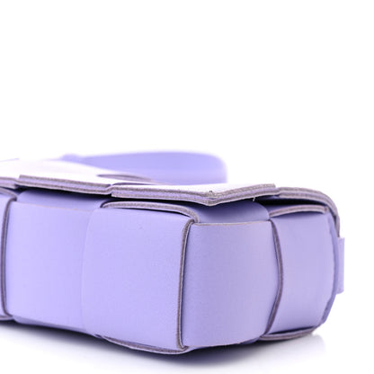 Bottega Veneta Lambskin Maxi Intrecciato Extra Mini Cassette Crossbody Bag Wisteria 9 of 11