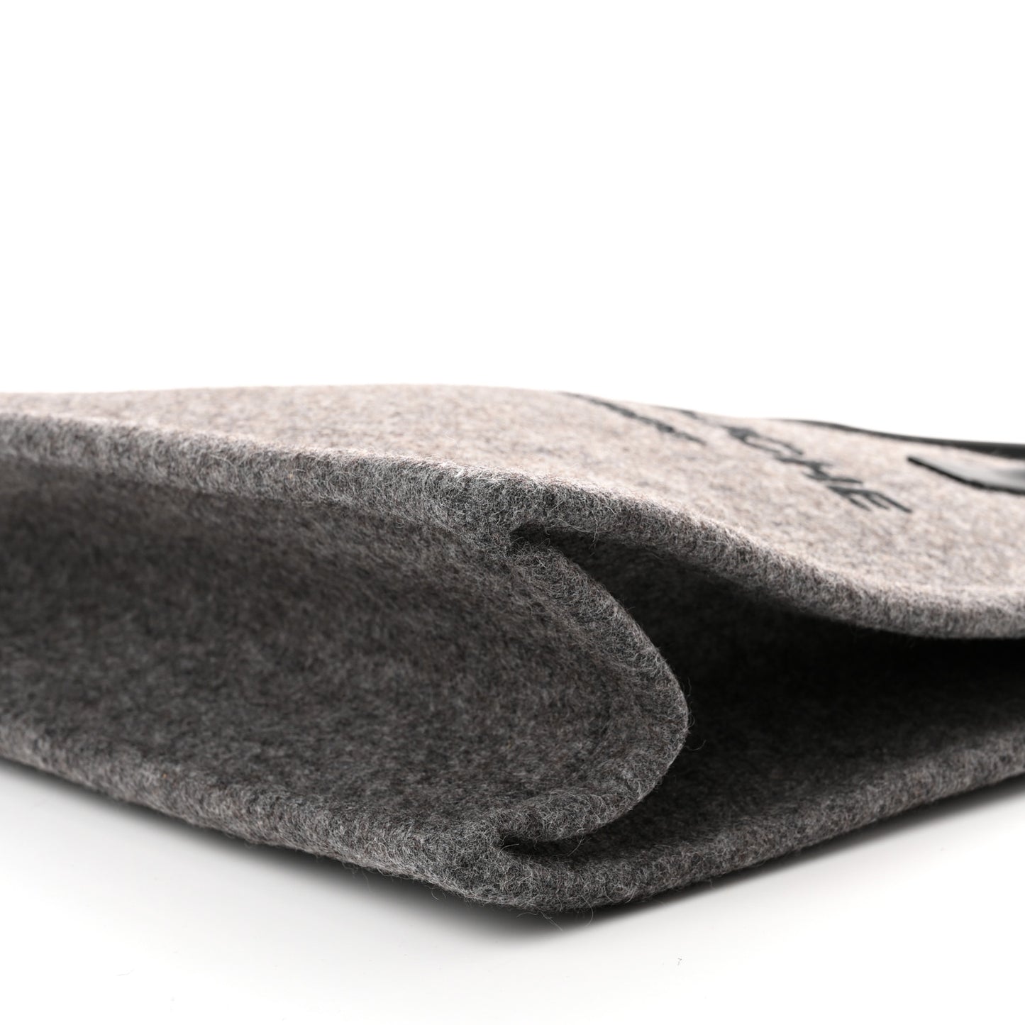 Wool Calfskin Rive Gauche North South Tote Grey