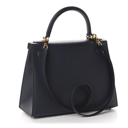 Hermes Epsom Kelly Sellier 28 Bleu Indigo 3 of 11