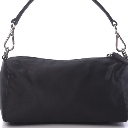 Prada Satin Raso Shoulder Bag Black 9 of 9