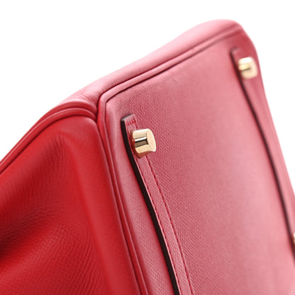 Hermes Epsom Birkin 30 Rouge Casaque 8 of 32