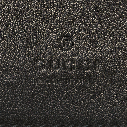 Gucci Calfskin Matelasse Mini GG Marmont Chain Crossbody Bag Black 8 of 13