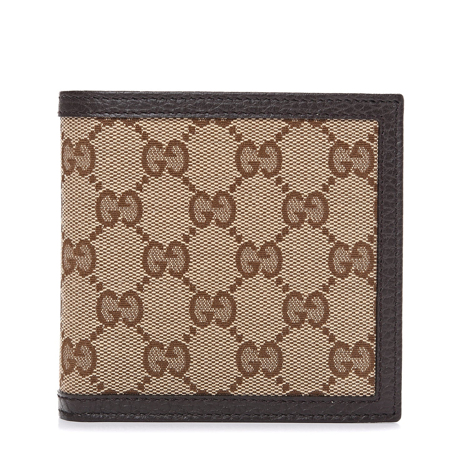 Monogram Bi-Fold Wallet Dark Brown