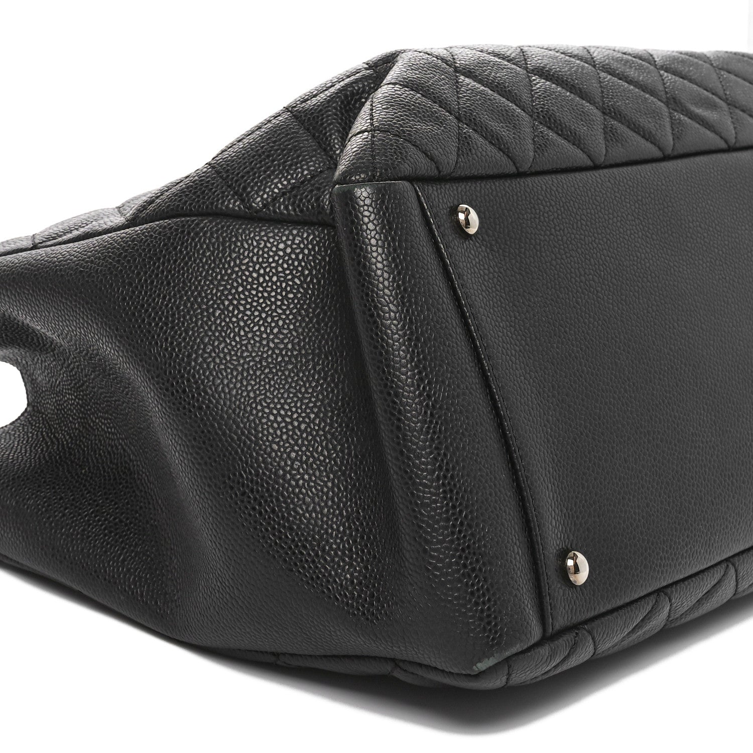 Chanel Caviar Quilted XL Grand Shopping Tote GST Black 9 of 11