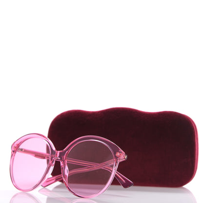 Gucci Acetate GG Sunglasses GG0257S Pink 7 of 7
