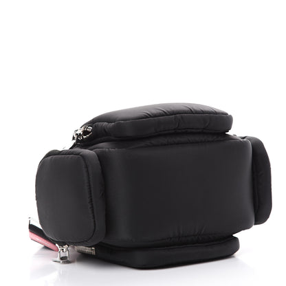 Prada Tessuto Nylon Pocket Top Handle Cargo Bag Black Pink 3 of 9