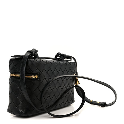 Bottega Veneta Calfskin Intrecciato Bang Bang Vanity Case Black Black 3 of 10