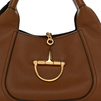 Gucci Grained Calfskin Softbit Maxi Shoulder Bag Brown 7 of 9