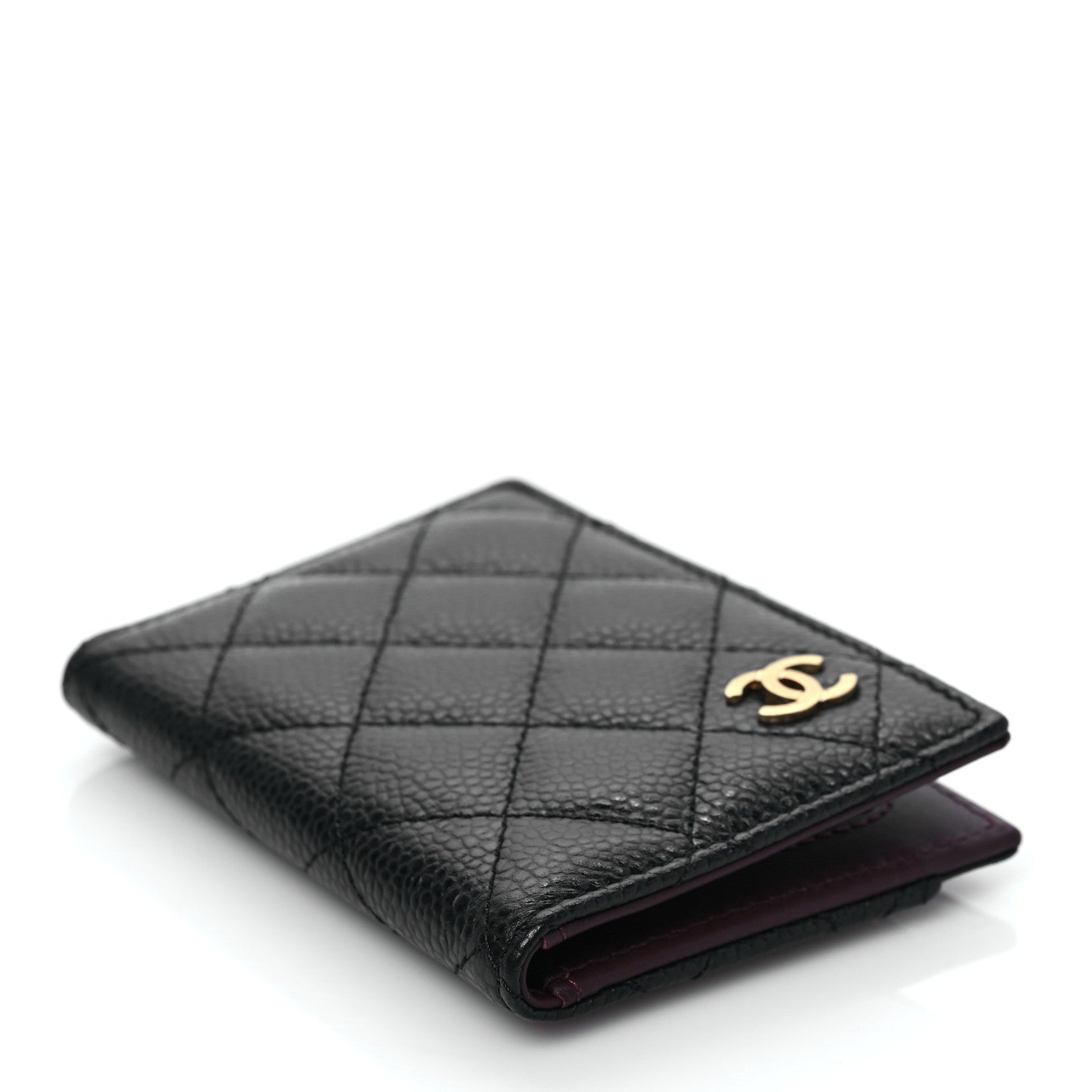 Chanel Caviar Quilted Card Holder Wallet Black 4 of 7