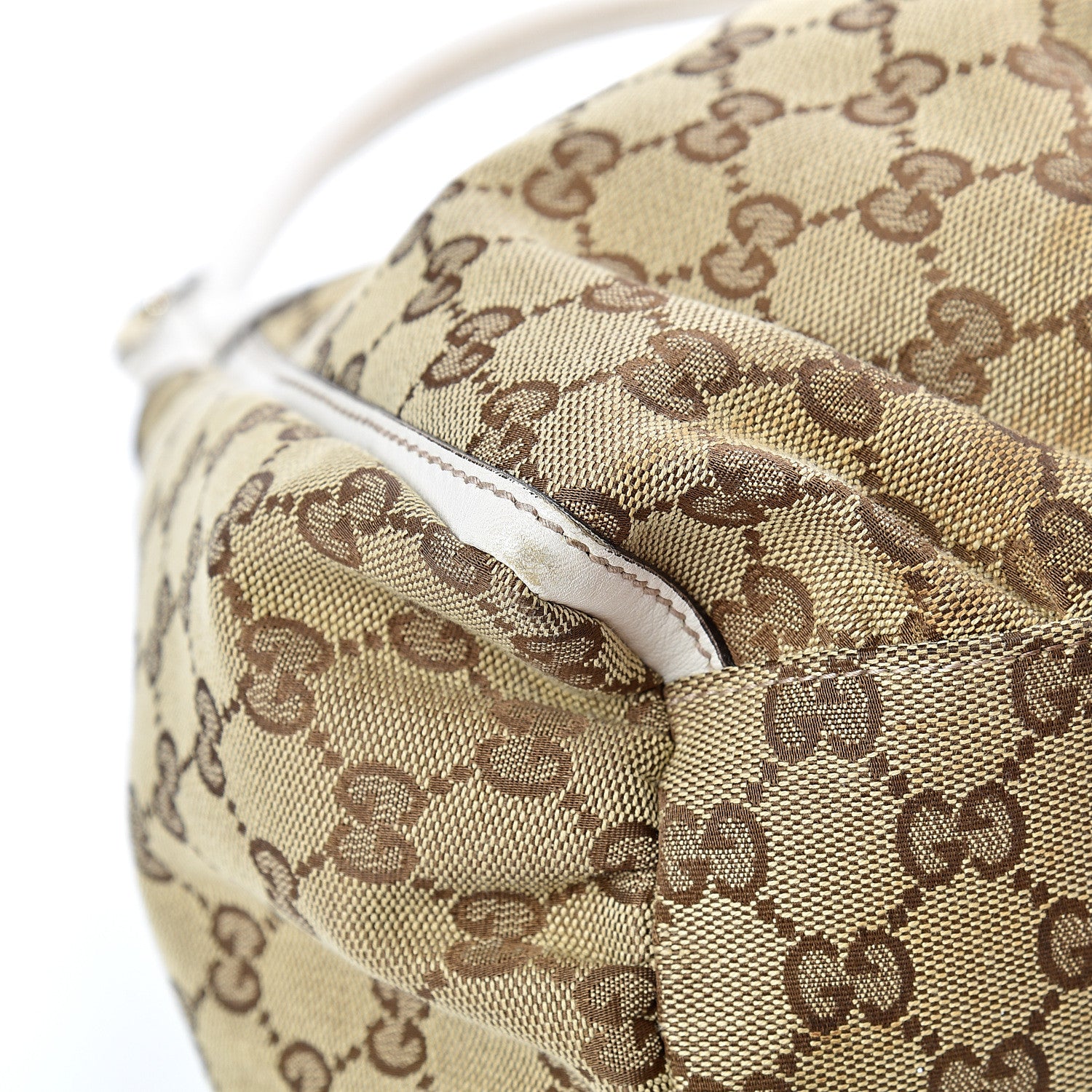 Gucci Monogram Large D Gold Hobo Off White 11 of 14
