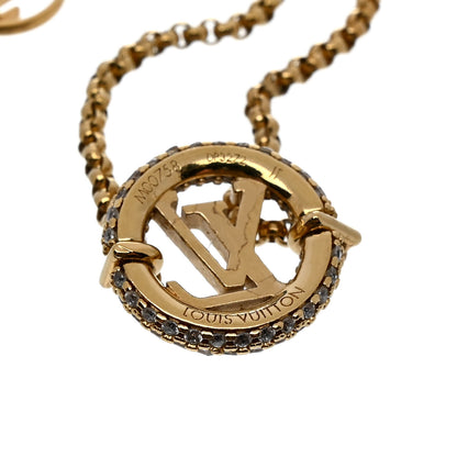 Louis Vuitton Metal Crystal Louise By Night Bracelet Gold 4 of 4