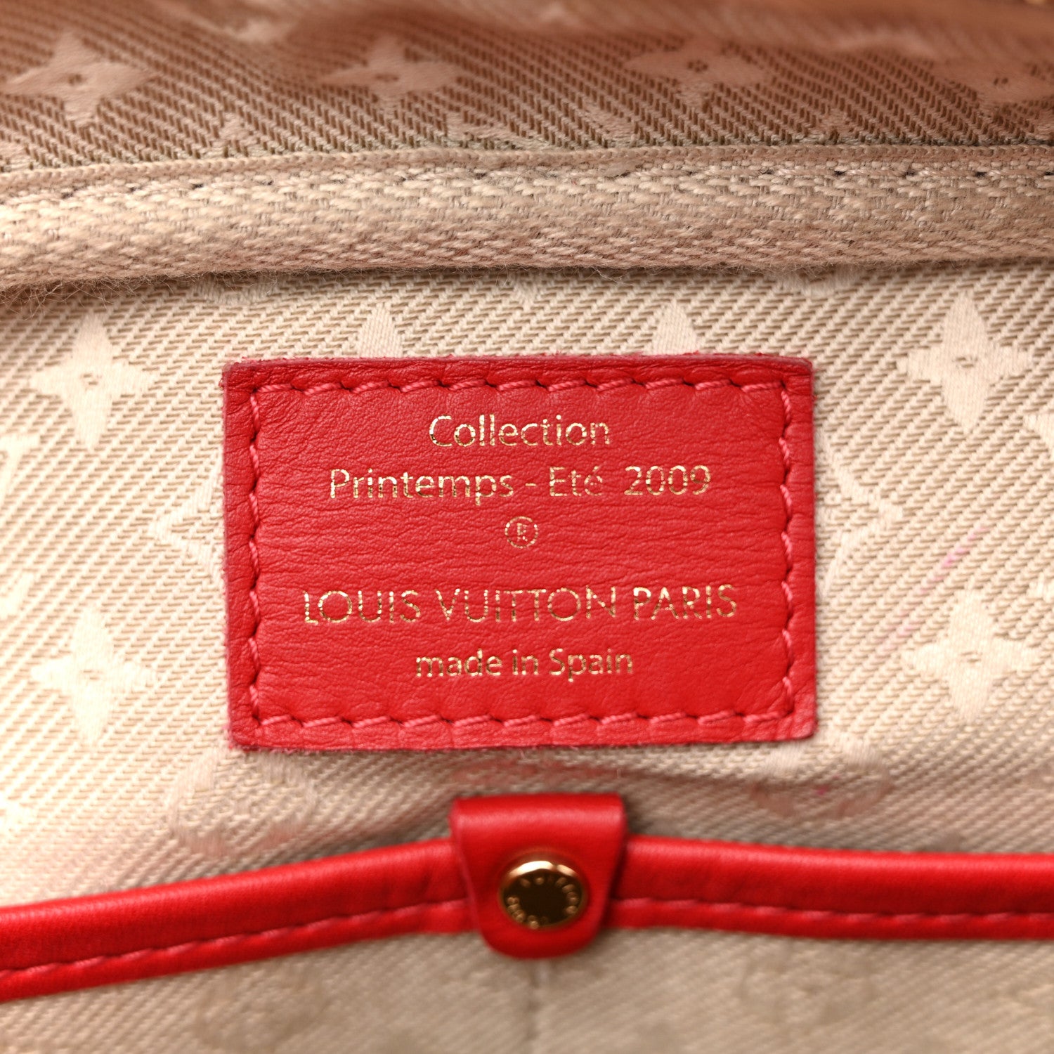 Louis Vuitton Supple Calfskin Paname Take Off Flight Overseas Bag Red 6 of 17