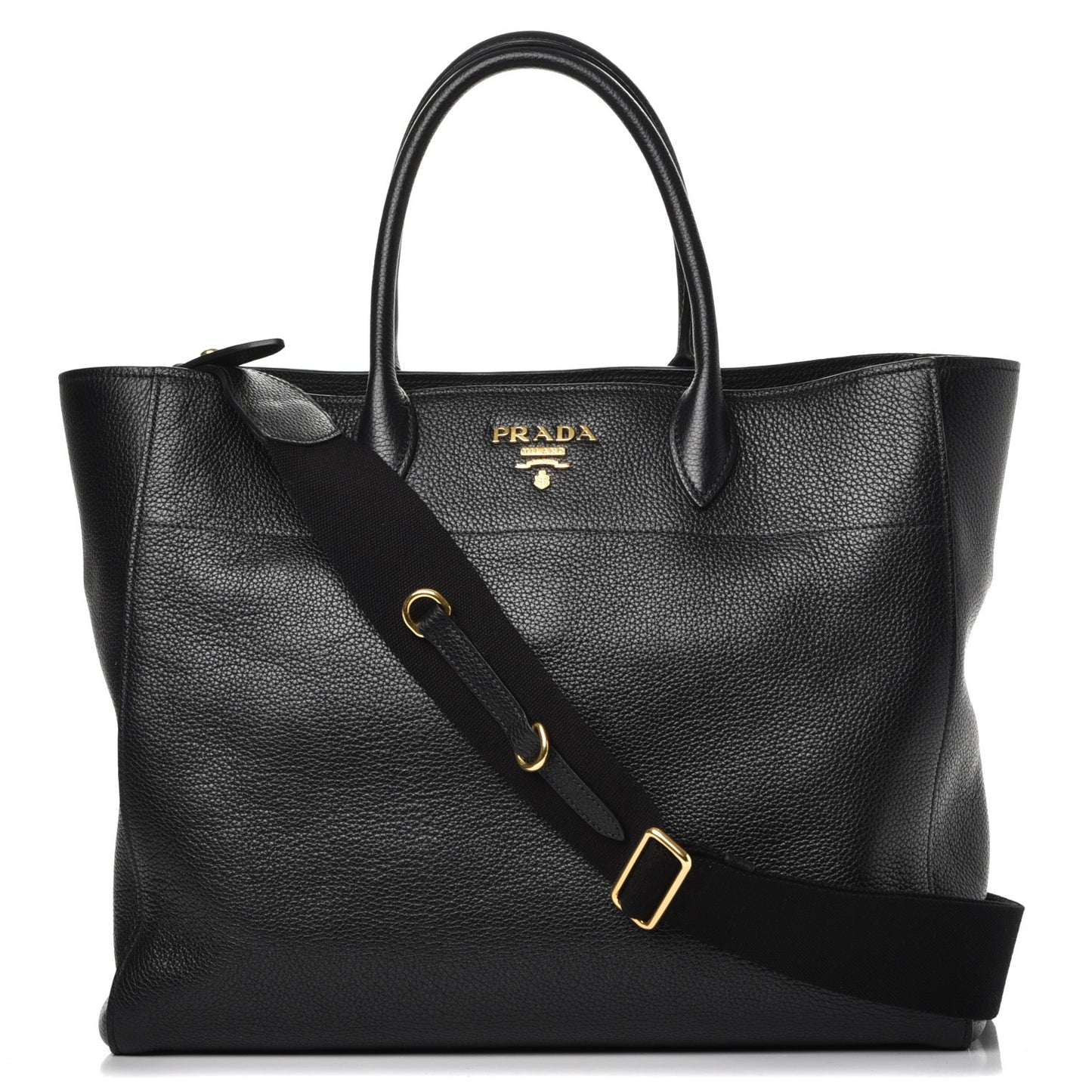 Vitello Daino Tote Nero Black