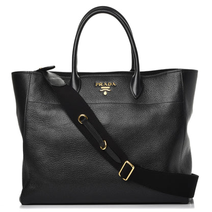 Prada Vitello Daino Tote Nero Black 1 of 10