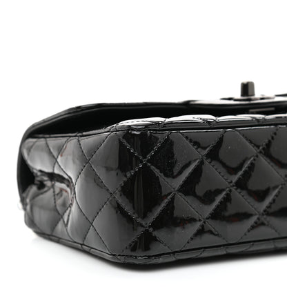 Chanel Patent Calfskin Quilted Mini Rectangular Flap So Black 9 of 10